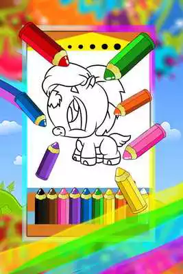 Play Pony Unicorn Coloring For Kids