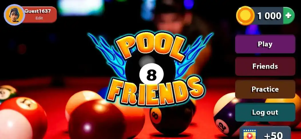 Play Pool Friends -8 Ball Multiplayer-Billiards-Snooker as an online game Pool Friends -8 Ball Multiplayer-Billiards-Snooker with UptoPlay