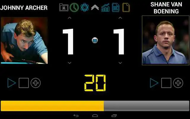 Play Pool Scoreboard