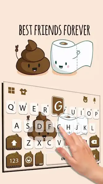 Play Poop N Paper Keyboard Theme as an online game Poop N Paper Keyboard Theme with UptoPlay