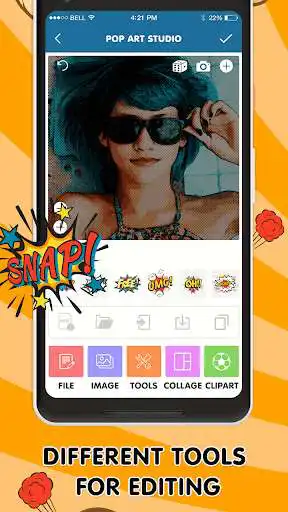 Play Pop Art: Camera Effects Maker as an online game Pop Art: Camera Effects Maker with UptoPlay