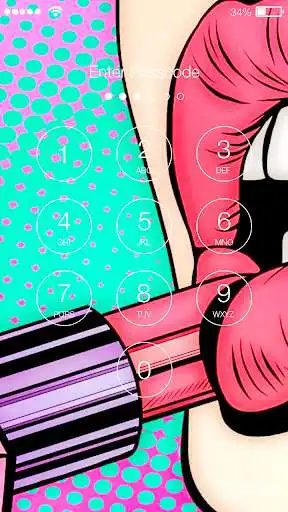 Play Pop Art Cute Girl Wallpaper Screen Lock as an online game Pop Art Cute Girl Wallpaper Screen Lock with UptoPlay