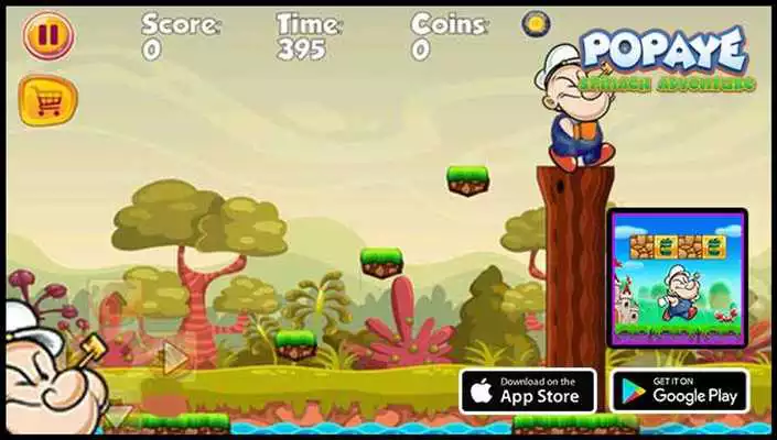 Play Popaye Spinach The Sailorman Adventure