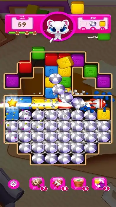 Play Pop Blast ! - Match Puzzle as an online game Pop Blast ! - Match Puzzle with UptoPlay