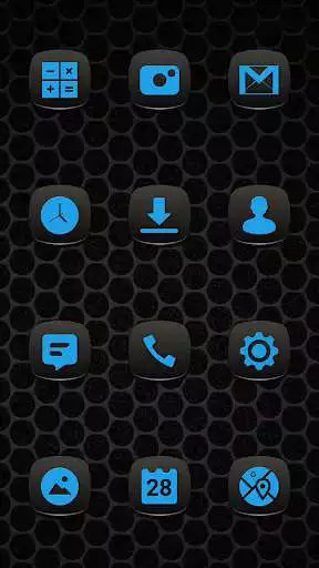 Play Pop Blue On Black Icons  and enjoy Pop Blue On Black Icons with UptoPlay