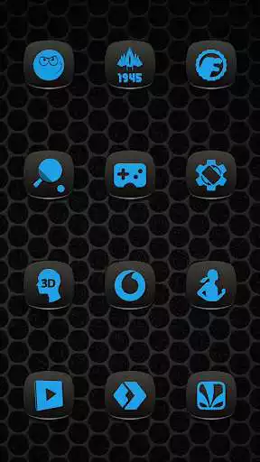 Play Pop Blue On Black Icons as an online game Pop Blue On Black Icons with UptoPlay
