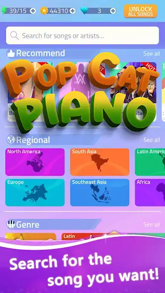 Play Pop Cat Music Piano Tiles  and enjoy Pop Cat Music Piano Tiles with UptoPlay