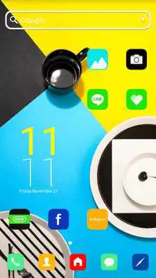 Play POP Color LINE Launcher theme