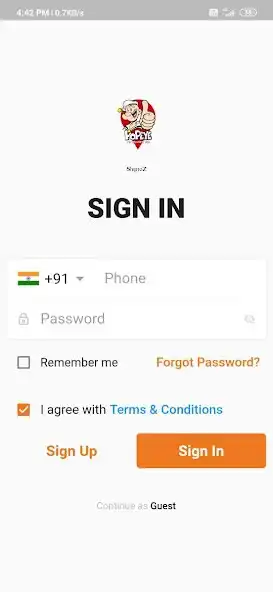Play Popeye Delivery User App as an online game Popeye Delivery User App with UptoPlay