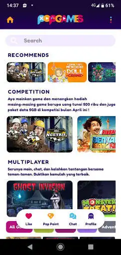 Play PopGames as an online game PopGames with UptoPlay