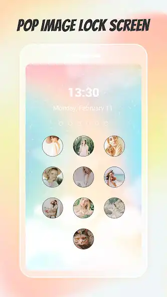 Play Pop Image Lock Screen as an online game Pop Image Lock Screen with UptoPlay