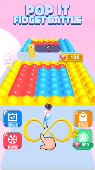 Play Pop it Fidget Battle as an online game Pop it Fidget Battle with UptoPlay