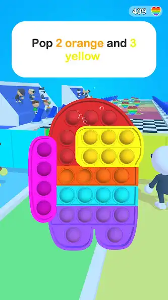 Play Pop It Race as an online game Pop It Race with UptoPlay