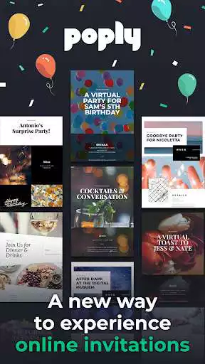 Play Poply: Party Invitation Maker  and enjoy Poply: Party Invitation Maker with UptoPlay