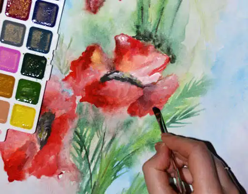 Play APK Poppies. Flower watercolor  and enjoy Poppies. Flower watercolor with UptoPlay com.sma.wallpaper.poppies