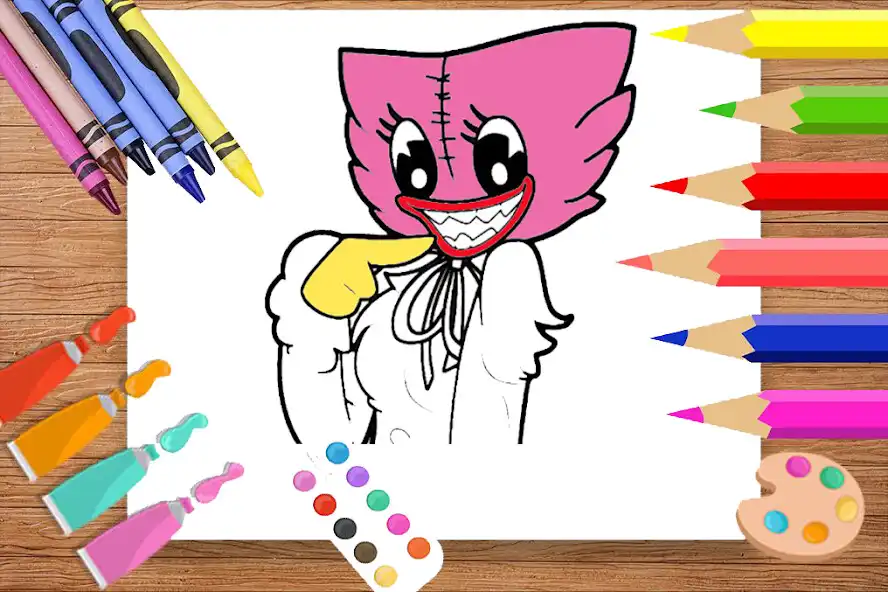 Play Poppy Coloring Book Playtime  and enjoy Poppy Coloring Book Playtime with UptoPlay