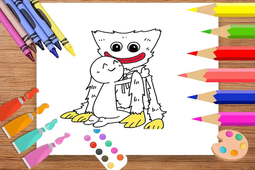 Play Poppy Coloring Book Playtime as an online game Poppy Coloring Book Playtime with UptoPlay
