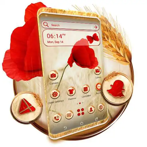 Play Poppy Flower Launcher Theme APK Play Poppy Flower Launcher Theme APK