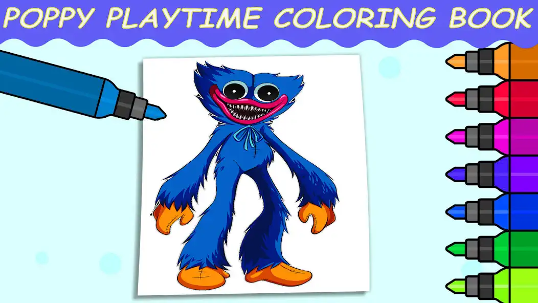 Play Poppy Playtime Coloring Game  and enjoy Poppy Playtime Coloring Game with UptoPlay