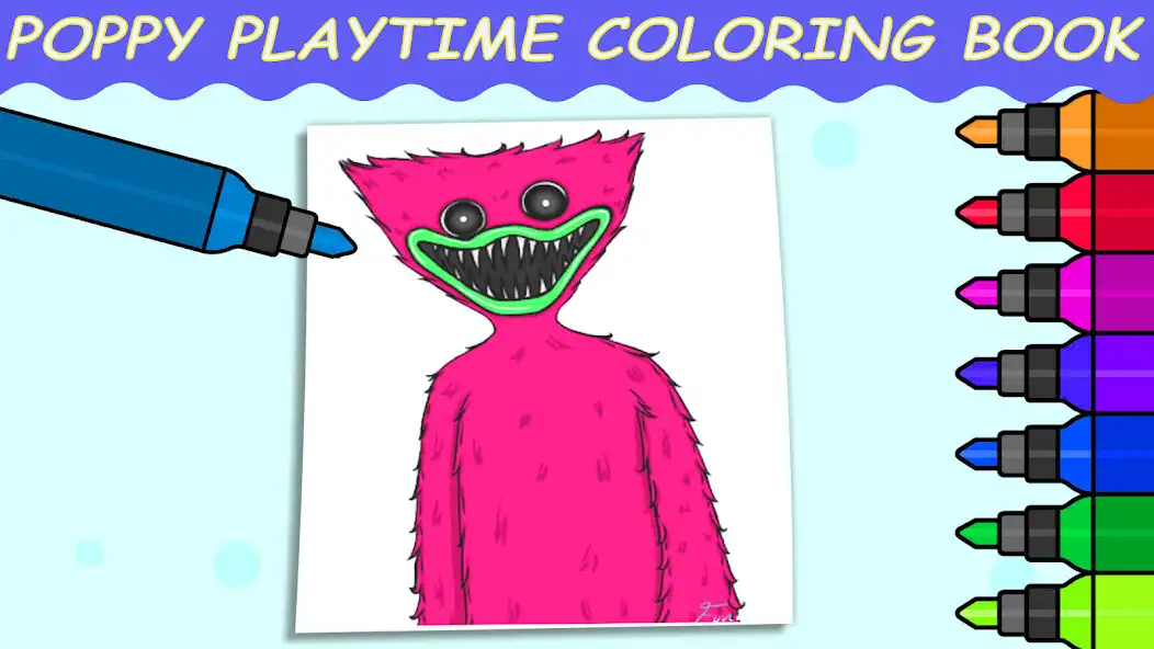 Play Poppy Playtime Coloring Game as an online game Poppy Playtime Coloring Game with UptoPlay