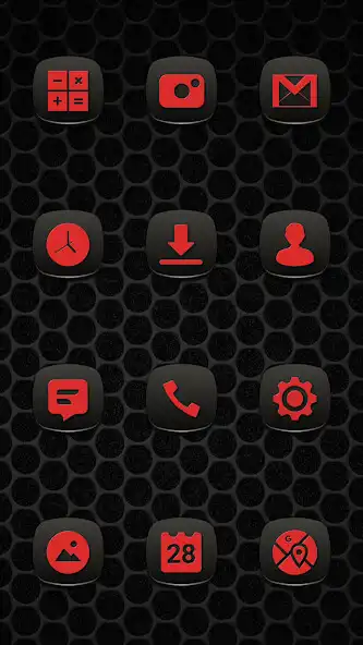 Play Pop Red On Black Icons  and enjoy Pop Red On Black Icons with UptoPlay