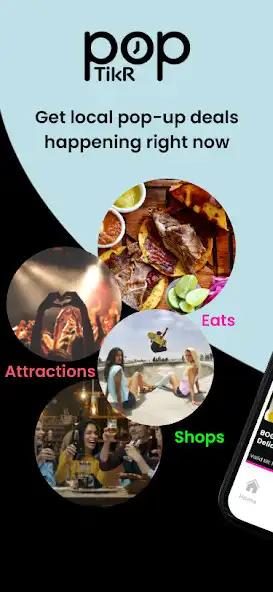 Play POPTikR: local pop-up deals!  and enjoy POPTikR: local pop-up deals! with UptoPlay