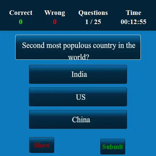 Play Population in India MCQ as an online game Population in India MCQ with UptoPlay