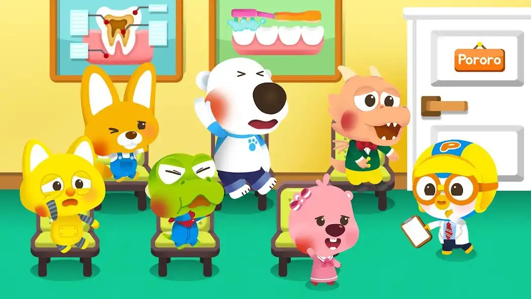 Play Pororo Dentist - Kids Job Game as an online game Pororo Dentist - Kids Job Game with UptoPlay