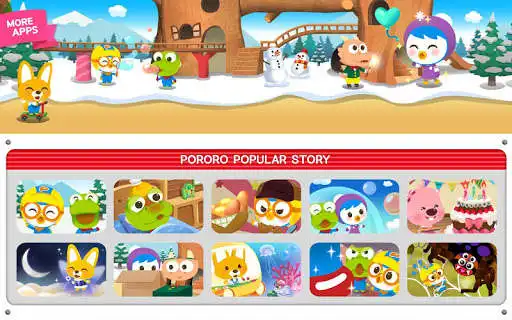 Play Pororo Story - Book for Kids as an online game Pororo Story - Book for Kids with UptoPlay