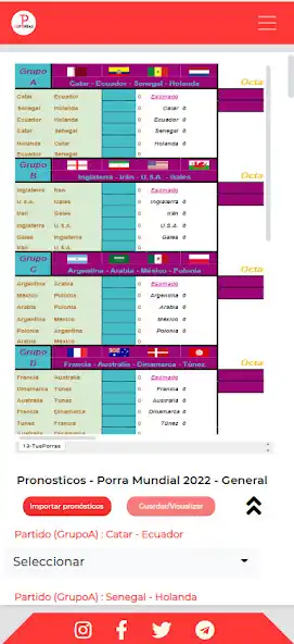 Play Porra Mundial 2022 as an online game Porra Mundial 2022 with UptoPlay