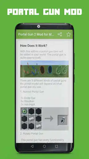 Play Portal Gun 2 Mod for MCPE as an online game Portal Gun 2 Mod for MCPE with UptoPlay