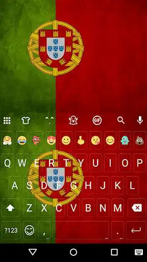 Play APK Portugal Emoji Keyboard Theme  and enjoy Portugal Emoji Keyboard Theme with UptoPlay com.kkkeyboard.emoji.keyboard.theme.Portudal