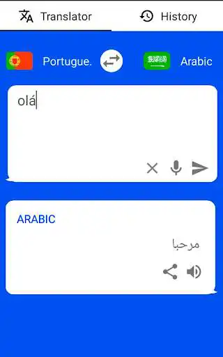 Play Portuguese - Arabic Translator ( Text to Speech ) as an online game Portuguese - Arabic Translator ( Text to Speech ) with UptoPlay