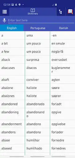 Play Portuguese Danish Dictionary