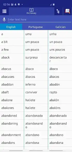 Play Portuguese Galician Dictionary  and enjoy Portuguese Galician Dictionary with UptoPlay