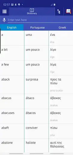Play Portuguese Greek Dictionary  and enjoy Portuguese Greek Dictionary with UptoPlay