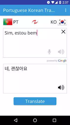 Play Portuguese - Korean Translator  and enjoy Portuguese - Korean Translator with UptoPlay