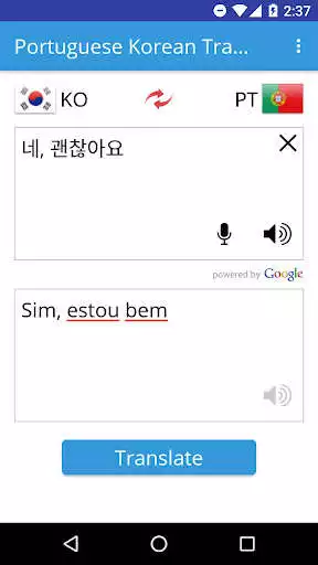 Play Portuguese - Korean Translator as an online game Portuguese - Korean Translator with UptoPlay