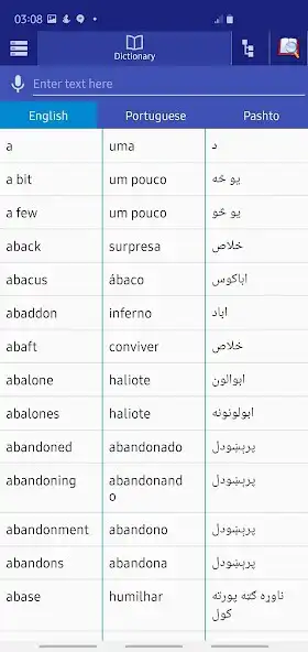 Play Portuguese Pashto Dictionary  and enjoy Portuguese Pashto Dictionary with UptoPlay