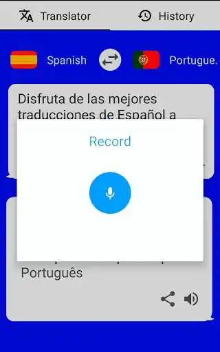 Play Portuguese Spanish Translator ( Text to Speech )  and enjoy Portuguese Spanish Translator ( Text to Speech ) with UptoPlay