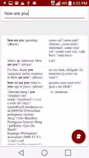 Play Portuguese to English dictionary offline