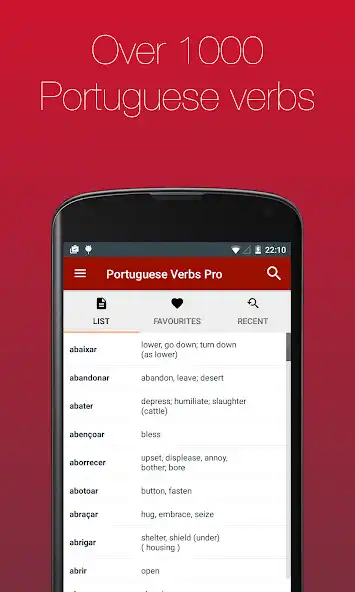 Play Portuguese Verb Conjugator Pro as an online game Portuguese Verb Conjugator Pro with UptoPlay