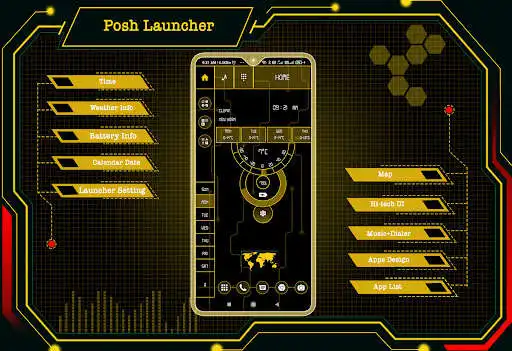 Play Posh Launcher - AppLock  and enjoy Posh Launcher - AppLock with UptoPlay