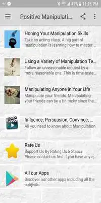 Play Positive Manipulation Play Positive Manipulation