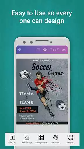 Play Poster Maker, Flyer Maker as an online game Poster Maker, Flyer Maker with UptoPlay