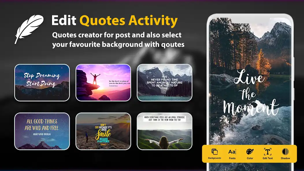 Play Post Maker  Quotes Creator as an online game Post Maker  Quotes Creator with UptoPlay