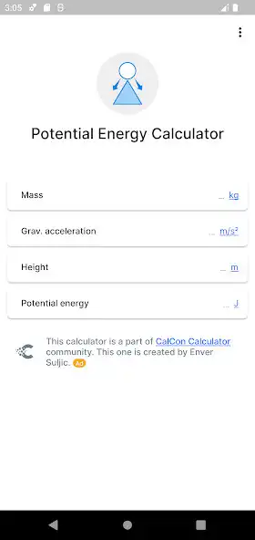 Play Potential Energy Calculator  and enjoy Potential Energy Calculator with UptoPlay