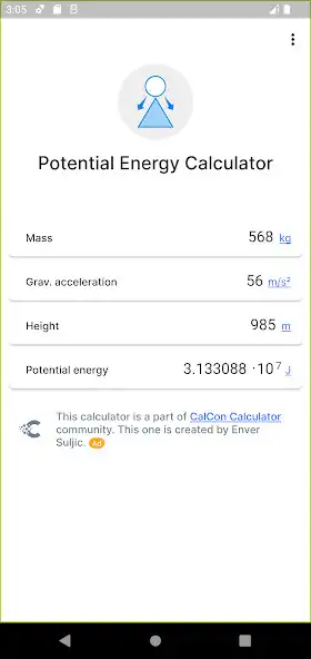 Play Potential Energy Calculator as an online game Potential Energy Calculator with UptoPlay