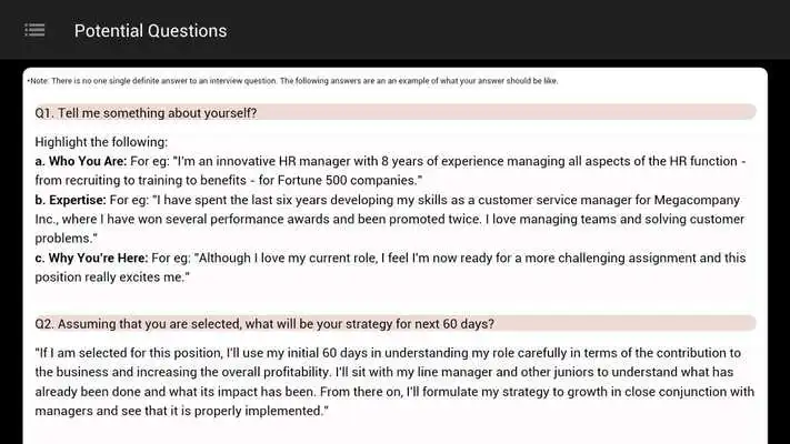 Play Potential Interview Questions