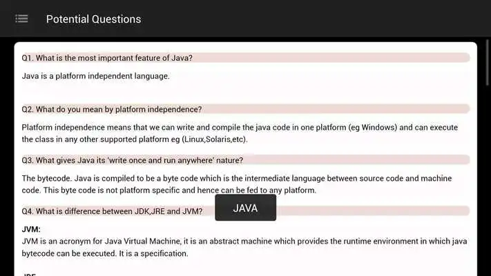 Play Potential Interview Questions